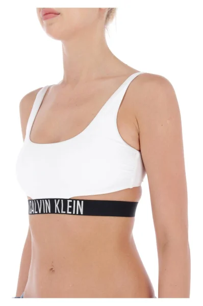 Горна част на бански Calvin Klein Swimwear бял