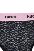 Дантелено бикини Hugo Bodywear черен