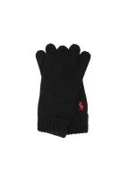 Woollen gloves POLO RALPH LAUREN черен