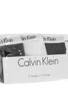 Бикини stringi 3-pack Calvin Klein Underwear бял