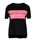Тениска | Loose fit Trussardi черен