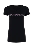 T-shirt | Regular fit | Stretch Emporio Armani черен