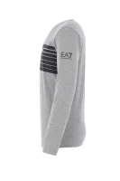 Блуза с дълъг ръкав | Regular Fit EA7 сив