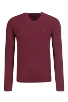 Пуловер | Regular Fit | с добавка кашмир Tommy Hilfiger бордо