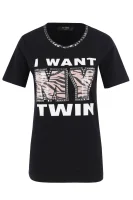 Тениска | Regular Fit My Twin черен