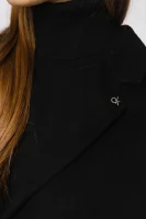 Вълнен палто Calvin Klein черен
