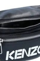 Кожена чанта за кръста Kenzo черен