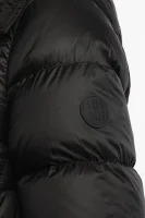 Пухена яке Petrana | Oversize fit BOSS BLACK черен