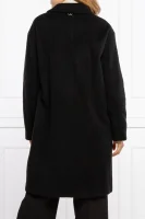 Вълнен палто TWINSET черен