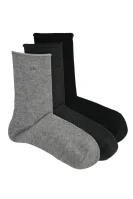 Чорапи 3-pack EMMA Calvin Klein сив