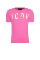Тениска ICON | Regular Fit Dsquared2 розов