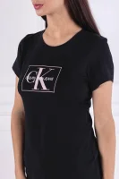 Тениска OUTLINE MONOGRAM | Regular Fit CALVIN KLEIN JEANS черен