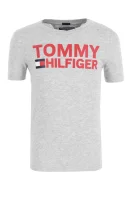 Тениска | Regular Fit Tommy Hilfiger пепеляв
