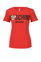 Тениска | Regular Fit Moschino Swim червен