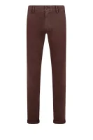 панталон chino schino | slim fit BOSS ORANGE кафяв