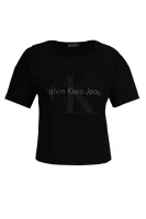 Тениска Teco | Loose fit CALVIN KLEIN JEANS черен