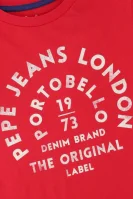 Блуза с дълъг ръкав ANTONI | Regular Fit Pepe Jeans London червен