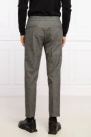 панталон gyte214 | straight fit HUGO черен