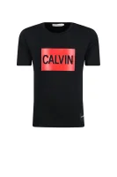 Тениска CALVIN LOGO | Regular Fit CALVIN KLEIN JEANS черен