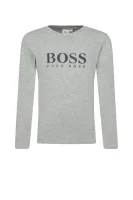 Блуза с дълъг ръкав | Regular Fit BOSS Kidswear сив