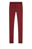 панталон rogan 3-2 | slim fit | stretch BOSS GREEN червен