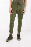 Спортен панталон ROOKIE | Regular Fit Superdry зелен