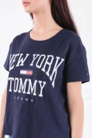 Тениска TJW BOXY NEW YORK TE | Relaxed fit Tommy Jeans тъмносин