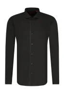 Риза Erriko | Extra slim fit HUGO черен