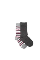 Fun Stripe Socks 2 Pack Tommy Hilfiger сив