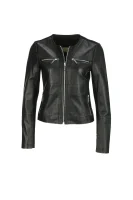 Leather Jacket Michael Kors черен