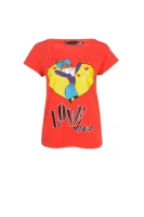 T-shirt Love Moschino червен