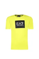 Тениска | Regular Fit EA7 лимонен