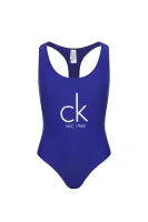 Бански костюм CHEEKY RACER Calvin Klein Swimwear тъмносин