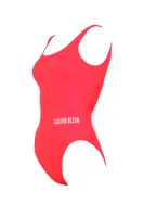Бански костюм Square scoop Calvin Klein Swimwear розов
