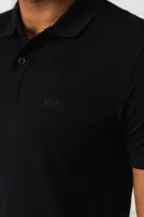 Поло/тениска с яка Piro | Regular Fit | pique BOSS GREEN черен