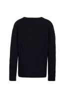 Вълнен пуловер Dorso | Loose fit MAX&Co. тъмносин