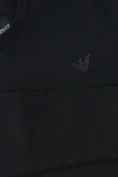 Блуза с дълъг ръкав | Regular Fit Emporio Armani черен