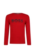 Блуза с дълъг ръкав | Regular Fit BOSS Kidswear бордо