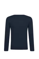 Блуза с дълъг ръкав | Regular Fit BOSS Kidswear графитен