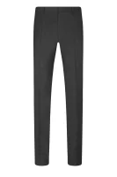 вълнено панталон gibson | slim fit BOSS BLACK графитен