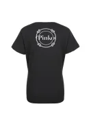 Тениска GINSENG | Loose fit Pinko графитен