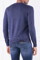 Пуловер | Regular Fit | с добавка коприна Hackett London тъмносин