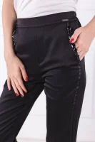 панталон eleanor | regular fit GUESS черен