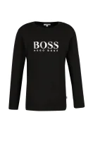 Блуза с дълъг ръкав | Regular Fit BOSS Kidswear черен