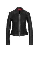 Leandas Leather Jacket HUGO черен
