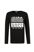 Блуза с дълъг ръкав H18 | Regular Fit BOSS Kidswear черен