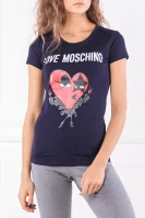 Тениска | Slim Fit Love Moschino тъмносин