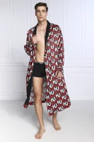 Халат Monogram Nightgown | Relaxed fit Hugo Bodywear черен