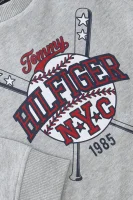 Суитчър/блуза baseball ringer | Regular Fit Tommy Hilfiger сив