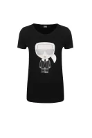 T-shirt Ikonik Karl Lagerfeld черен